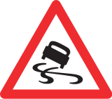 Chaussée glissante   