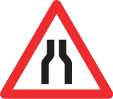 Chaussée rétrécie