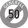 Fin de la vitesse maximale 50, Limite générale   