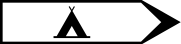 Indicateur de direction «Place de camping»