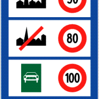 Information sur les limitations générales de vitesse  